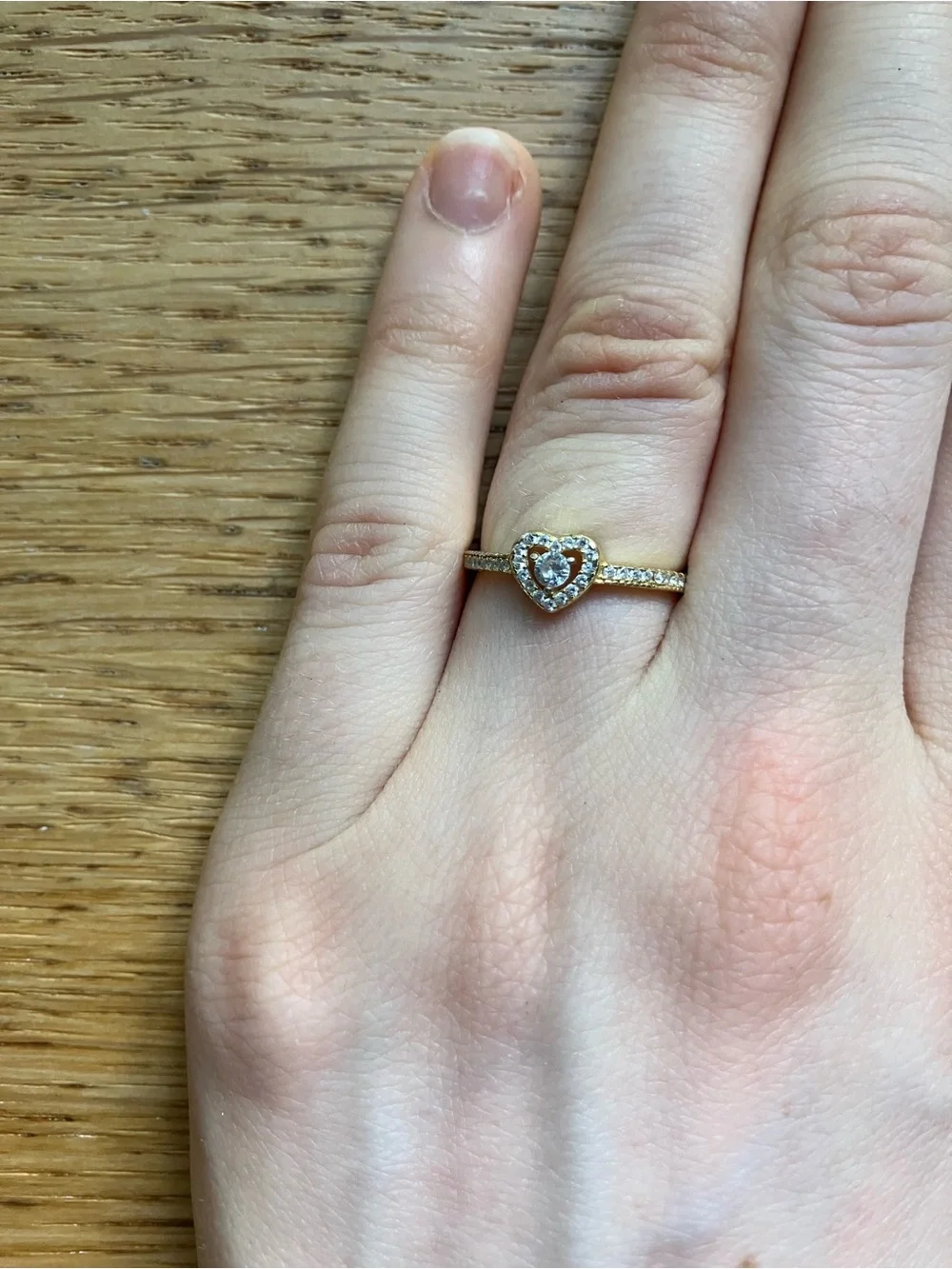 Crystal Heart Ring